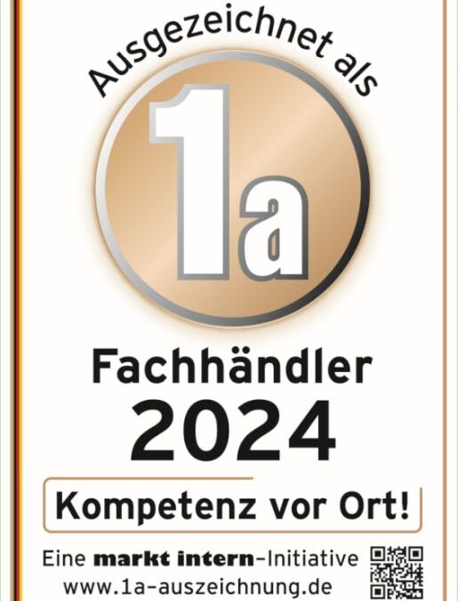 Möbel Mayer ist auch 2024 wieder 1A-FACHHÄNDLER!