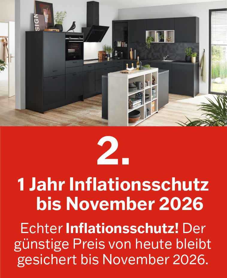 1 Jahr Inflationsschutz bis November 2026 1 Jahr Inflationsschutz bis November 2026
